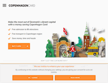Tablet Screenshot of copenhagencard.com